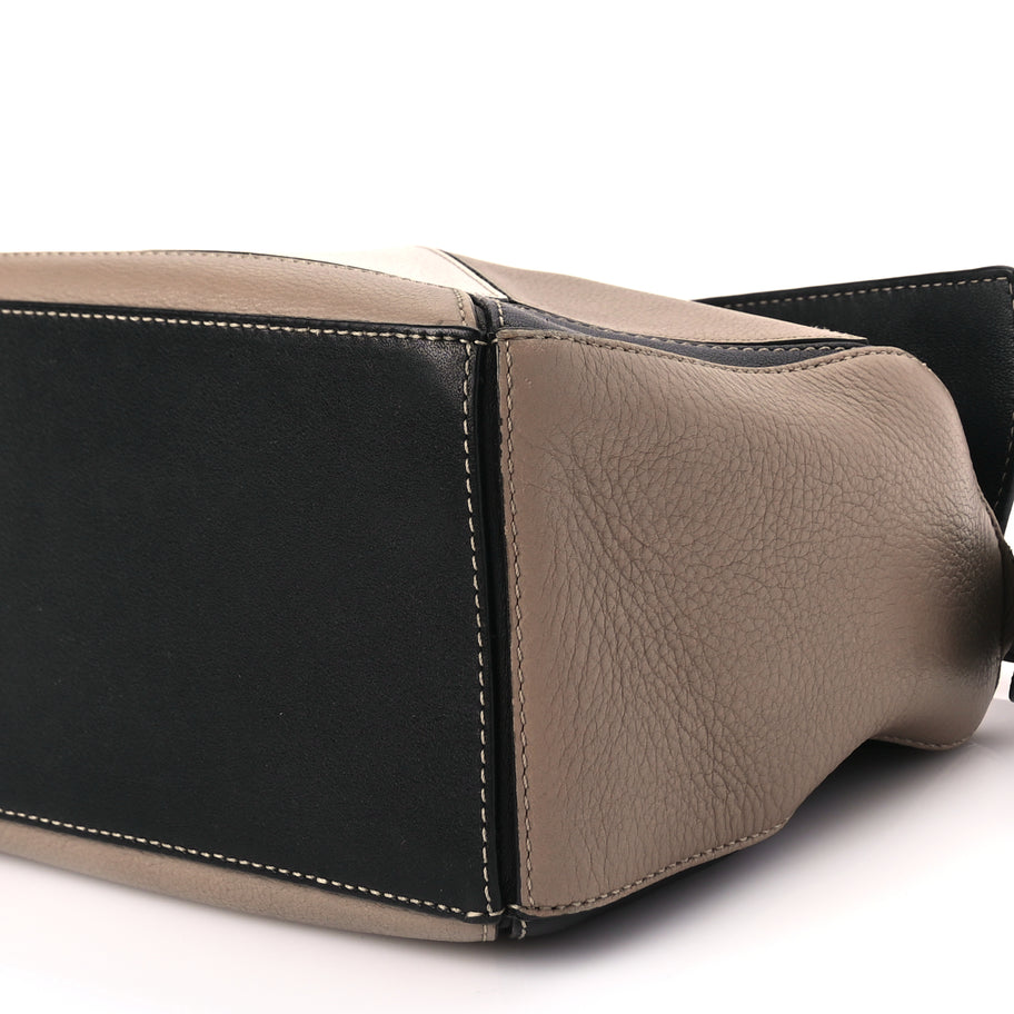 Loewe Calfskin Small Puzzle Bag Taupe Black Image 8