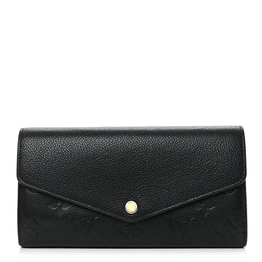 Louis Vuitton LOUIS VUITTON Empreinte Sarah Wallet NM Black Image 1
