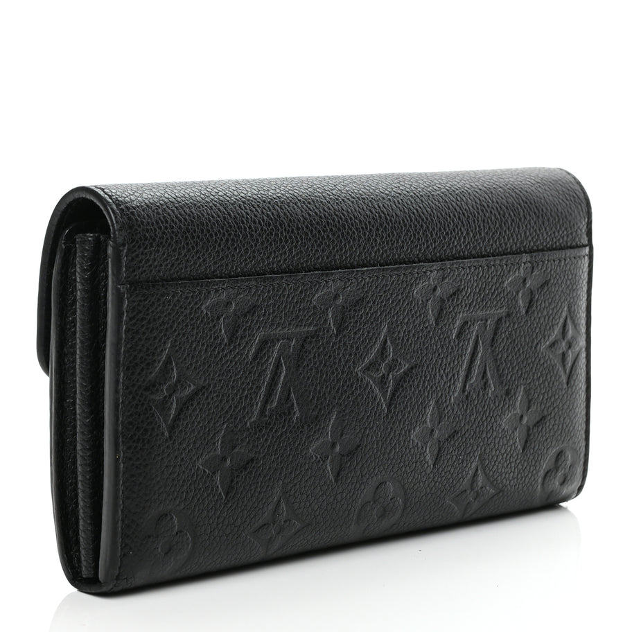 Louis Vuitton LOUIS VUITTON Empreinte Sarah Wallet NM Black Image 3