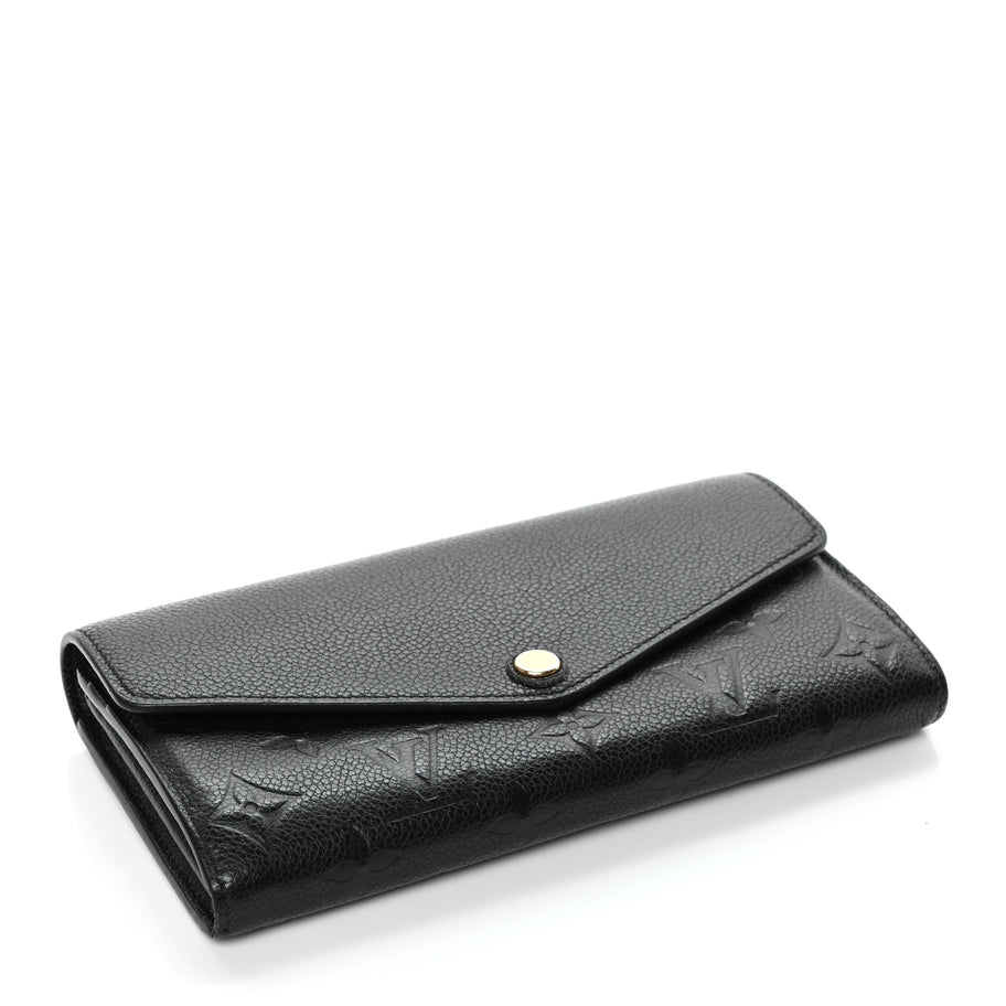 Louis Vuitton LOUIS VUITTON Empreinte Sarah Wallet NM Black Image 4