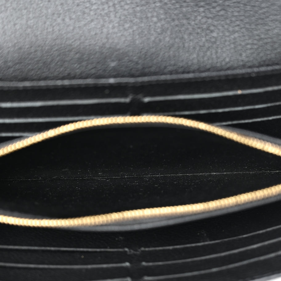 Louis Vuitton LOUIS VUITTON Empreinte Sarah Wallet NM Black Image 5