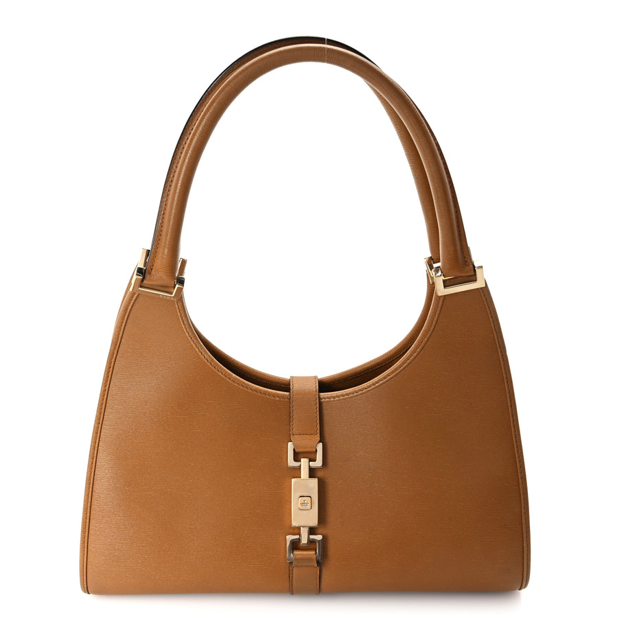 Gucci Calfskin Bardot Hobo Tan Image 1