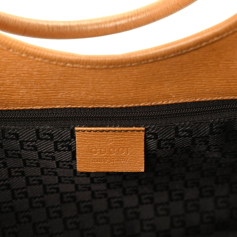 Gucci Calfskin Bardot Hobo Tan Image 6