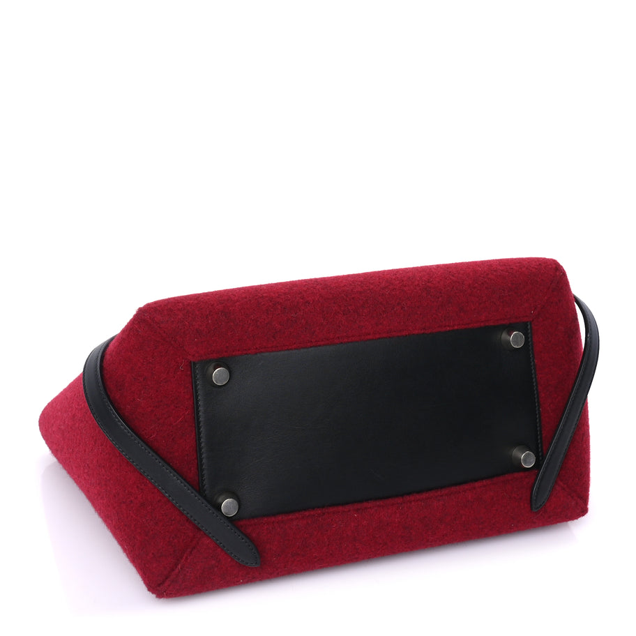 Celine Felt Smooth Calfskin Mini Belt Bag Red Image 3