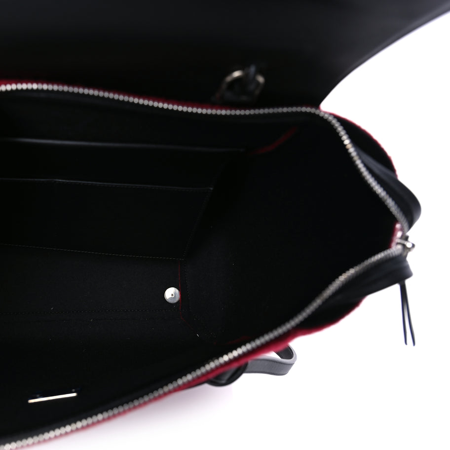 Celine Felt Smooth Calfskin Mini Belt Bag Red Image 4