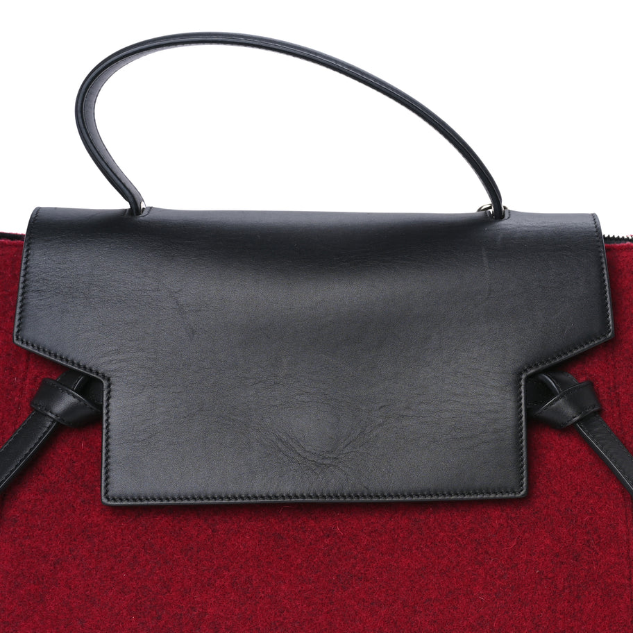 Celine Felt Smooth Calfskin Mini Belt Bag Red Image 6