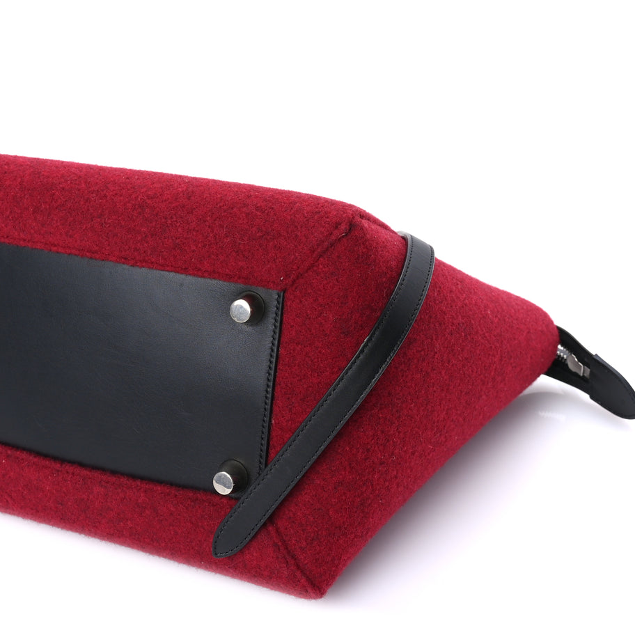 Celine Felt Smooth Calfskin Mini Belt Bag Red Image 8