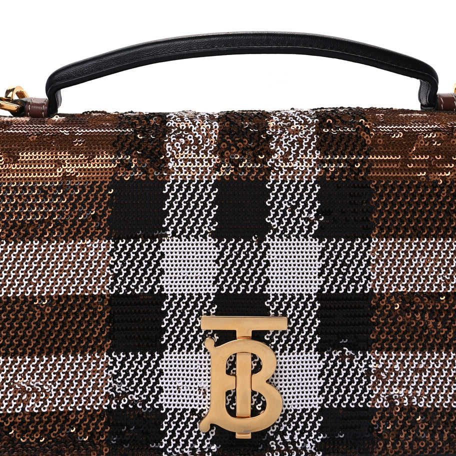 Burberry Sequin Small Lola Bag  Dark Birch Image 6
