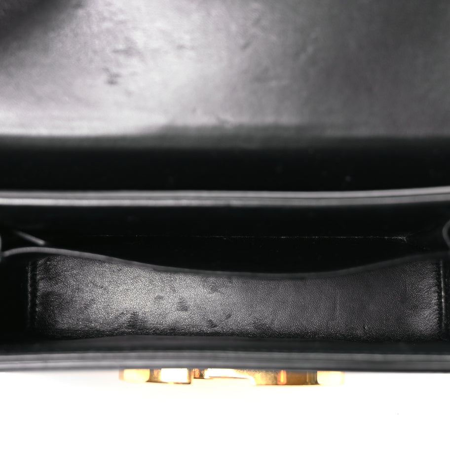 Christian Dior Smooth Calfskin 30 Montaigne Box Bag Black Image 4