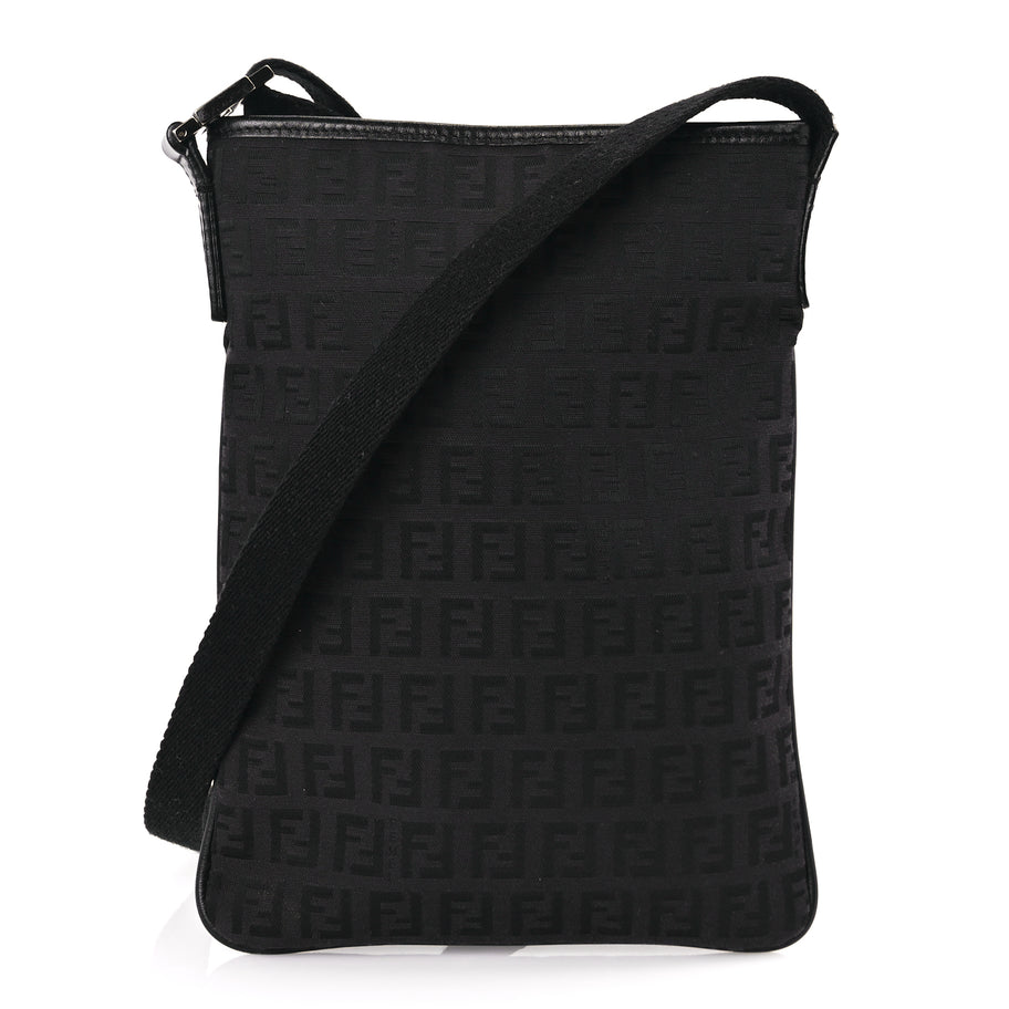 Fendi Zucchino Crossbody Black Image 1