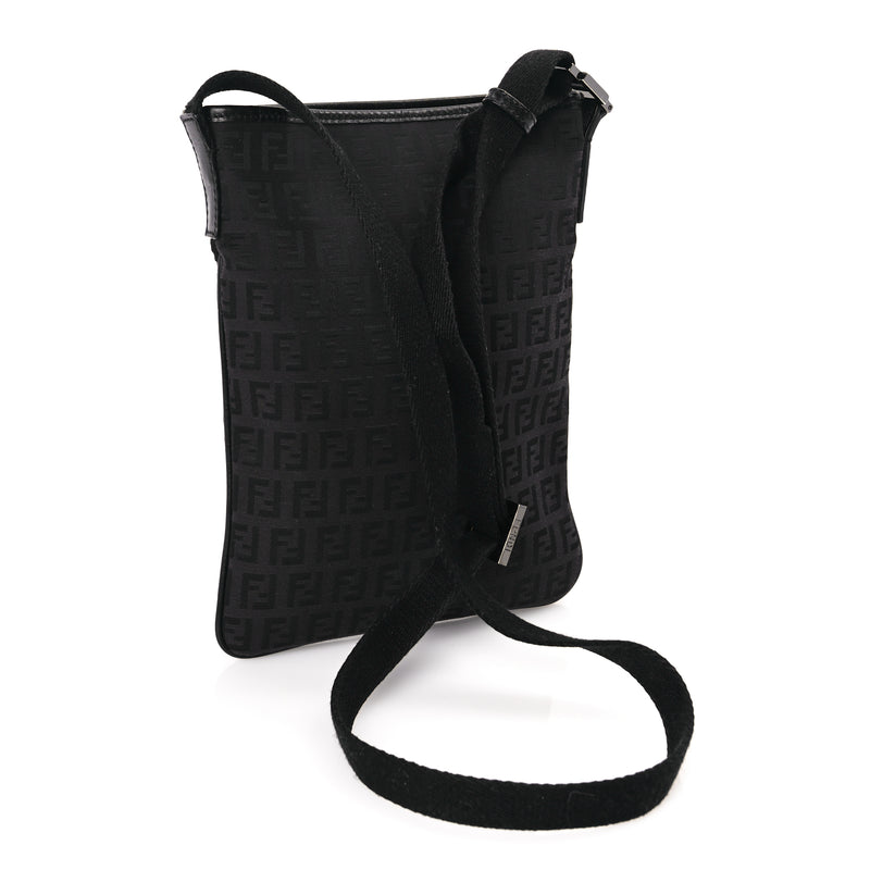  Fendi Zucchino Crossbody Black