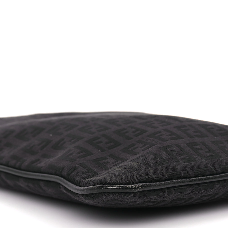 Fendi Zucchino Crossbody Black Image 7