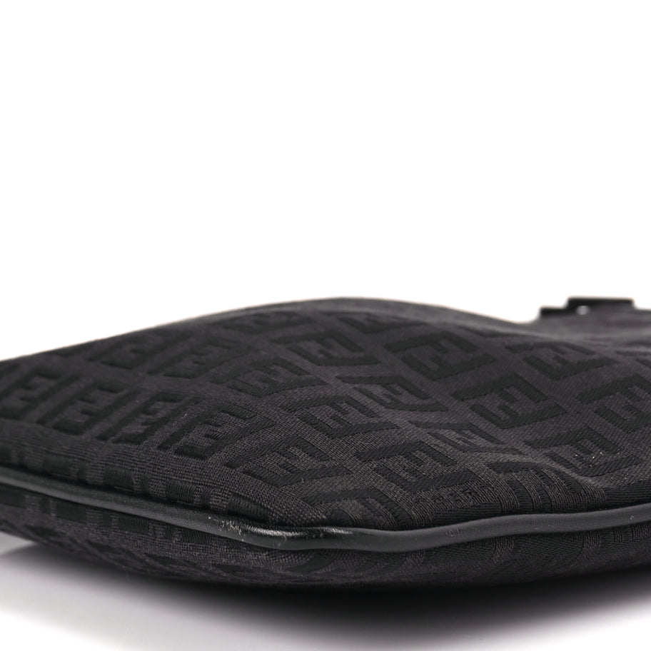 Fendi Zucchino Crossbody Black Image 8