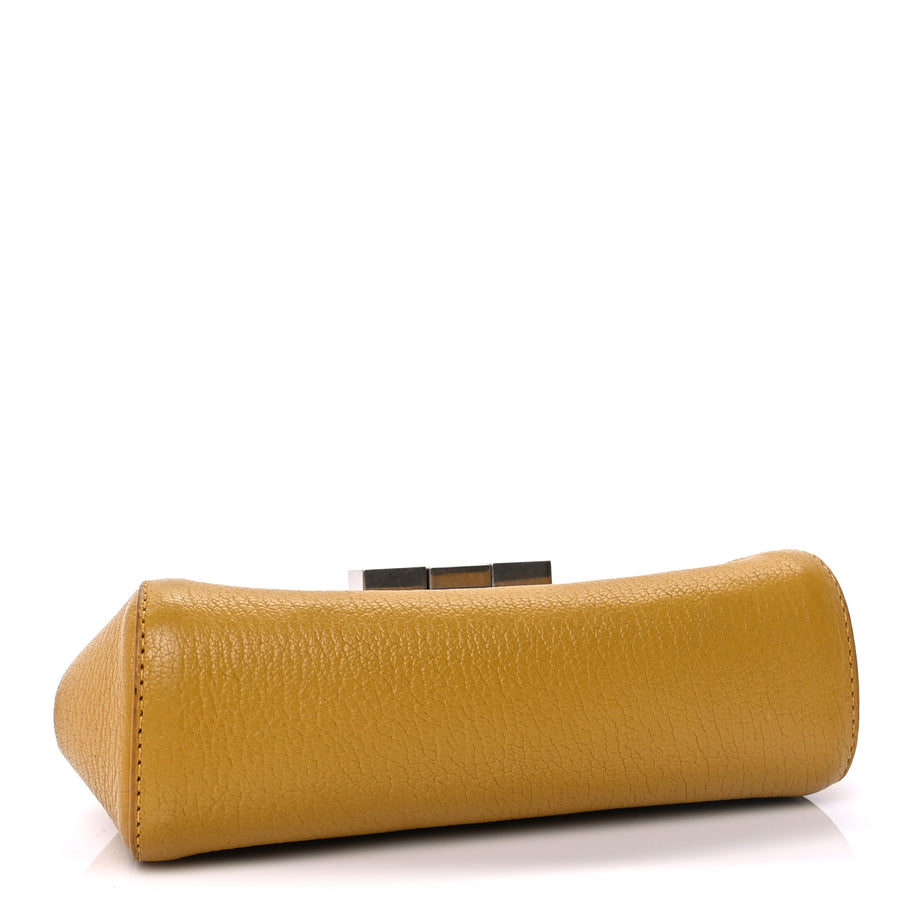 Bottega Veneta Grained Calfskin Geometric Belt Bag  Mustard Yellow Image 3
