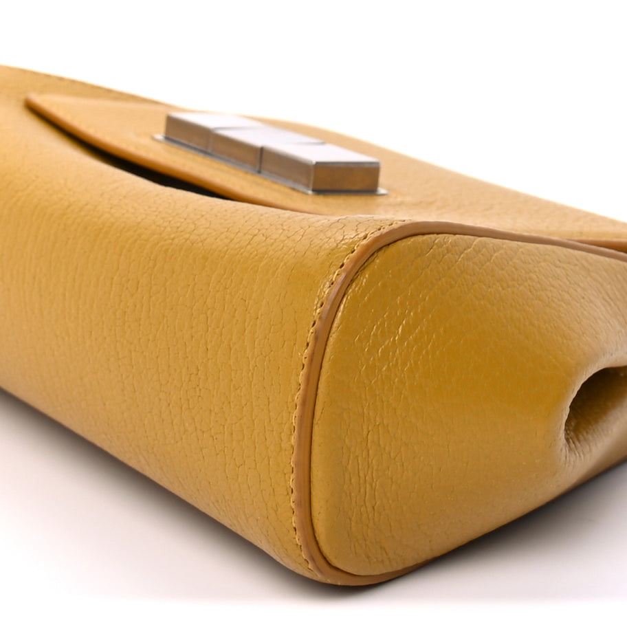 Bottega Veneta Grained Calfskin Geometric Belt Bag  Mustard Yellow Image 7