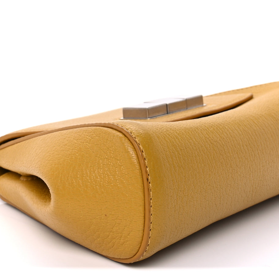 Bottega Veneta Grained Calfskin Geometric Belt Bag  Mustard Yellow Image 8