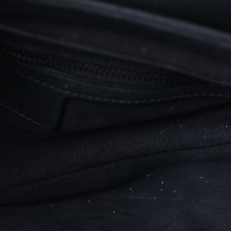 Christian Dior Ultra Matte Calfskin Saddle Bag With Strap  Black Image 4