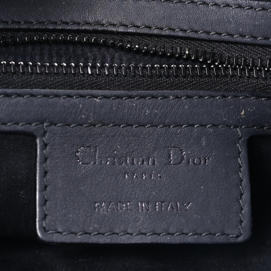 Christian Dior Ultra Matte Calfskin Saddle Bag With Strap  Black Image 5