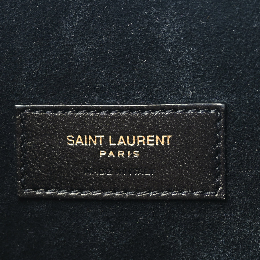 Saint Laurent Calfskin Mini Celia Tote Black Image 5