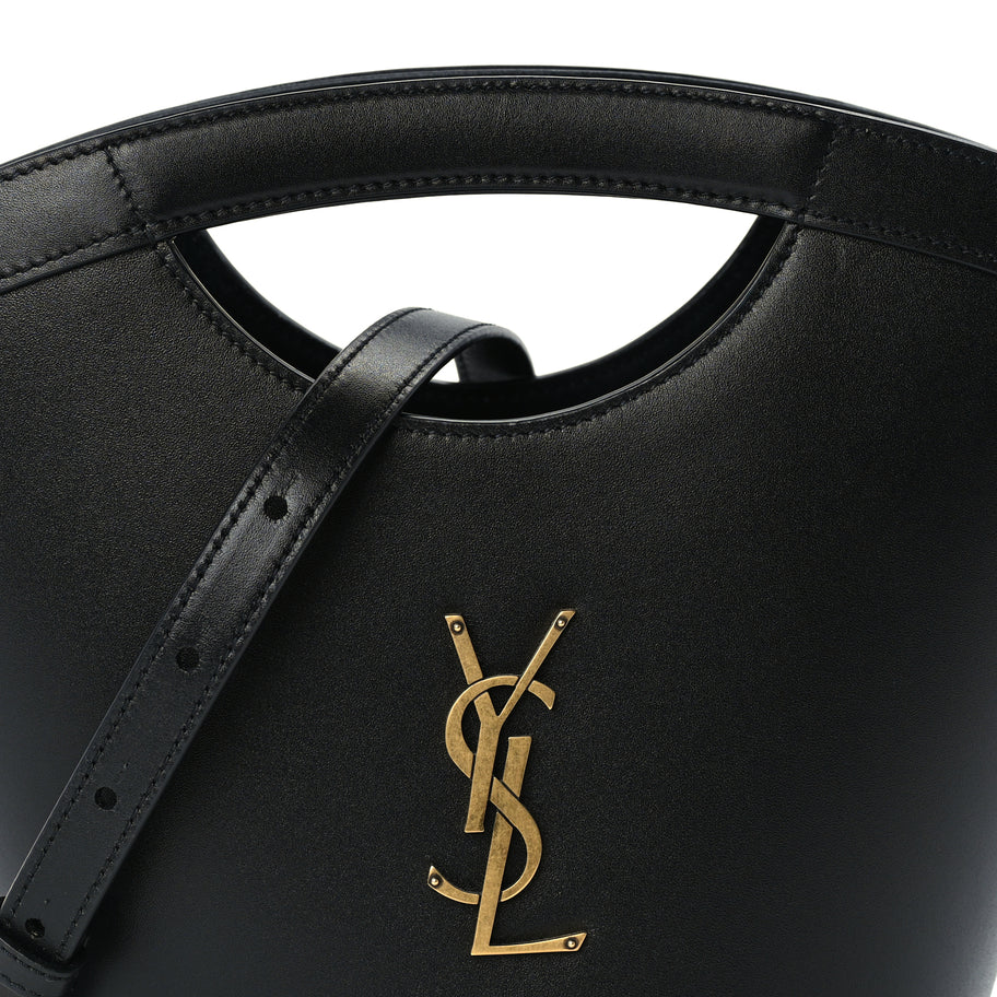 Saint Laurent Calfskin Mini Celia Tote Black Image 6