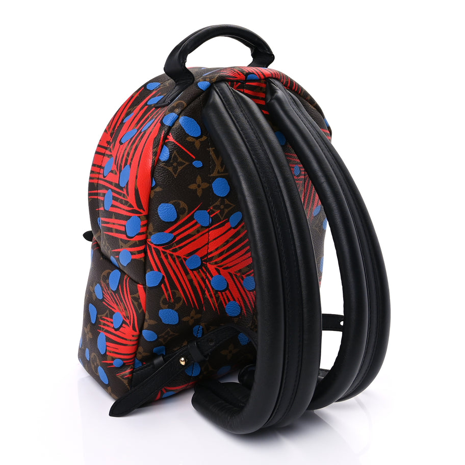 Louis Vuitton Monogram Jungle Dots Palm Springs Backpack PM  Coquelicot Denim Image 2