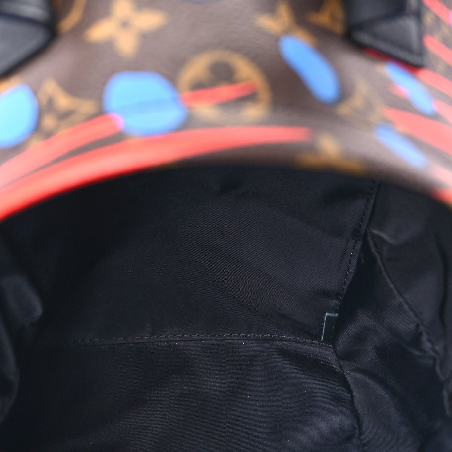 Louis Vuitton Monogram Jungle Dots Palm Springs Backpack PM  Coquelicot Denim Image 4