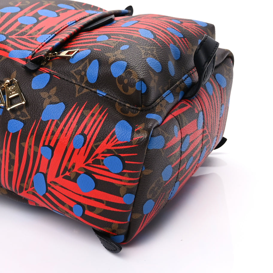 Louis Vuitton Monogram Jungle Dots Palm Springs Backpack PM  Coquelicot Denim Image 7