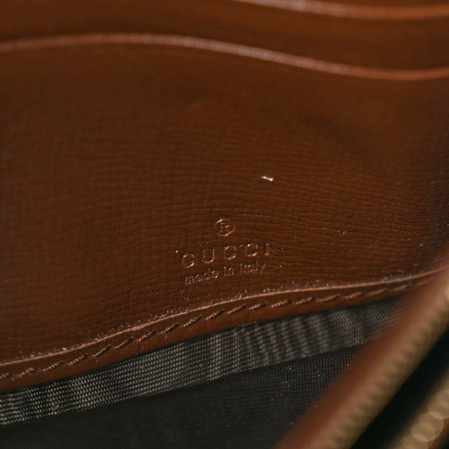 Gucci GG Supreme Monogram Geometric Web Jackie 1961 Chain Wallet  Brown Sugar Image 5