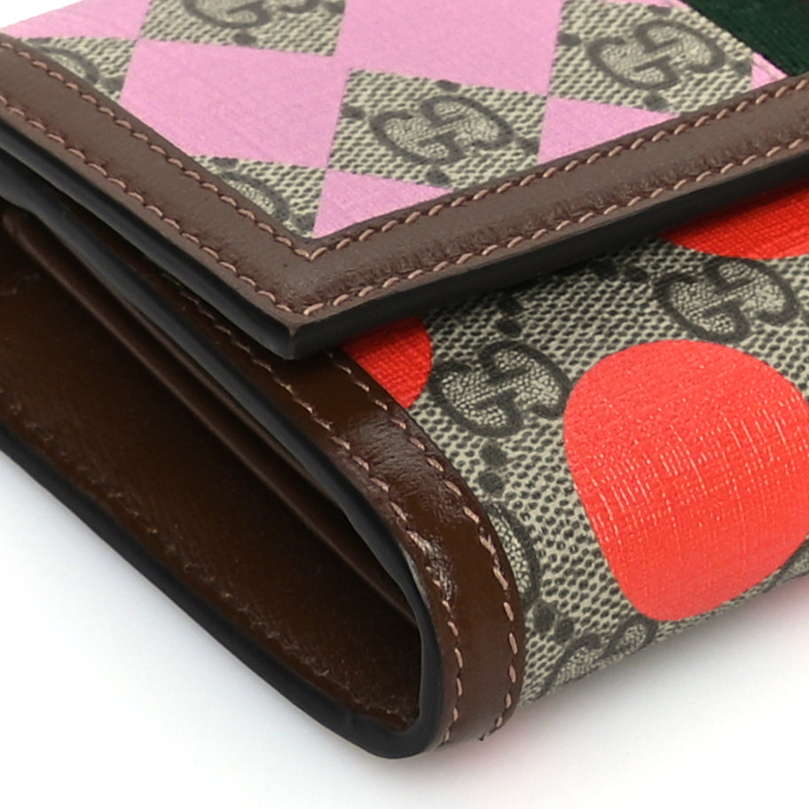 Gucci GG Supreme Monogram Geometric Web Jackie 1961 Chain Wallet  Brown Sugar Image 7