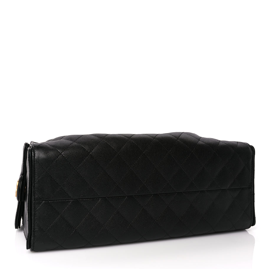 Chanel Caviar Quilted Large Chanel 25 Handbag Black Image 3