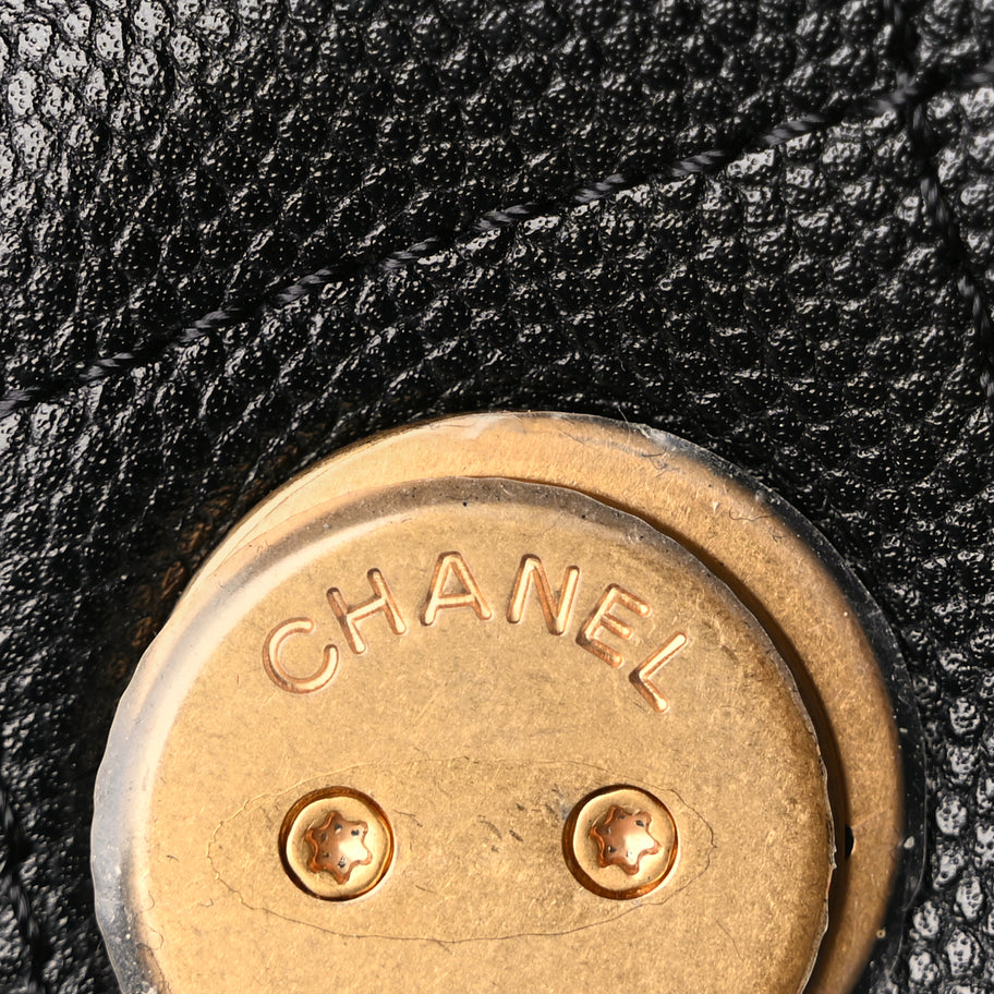 Chanel Caviar Quilted Large Chanel 25 Handbag Black Image 6