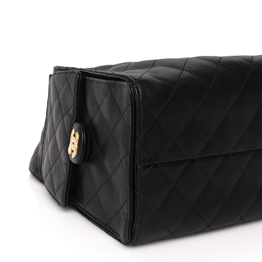 Chanel Caviar Quilted Large Chanel 25 Handbag Black Image 8