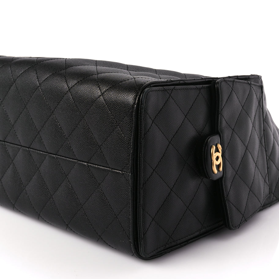 Chanel Caviar Quilted Large Chanel 25 Handbag Black Image 9