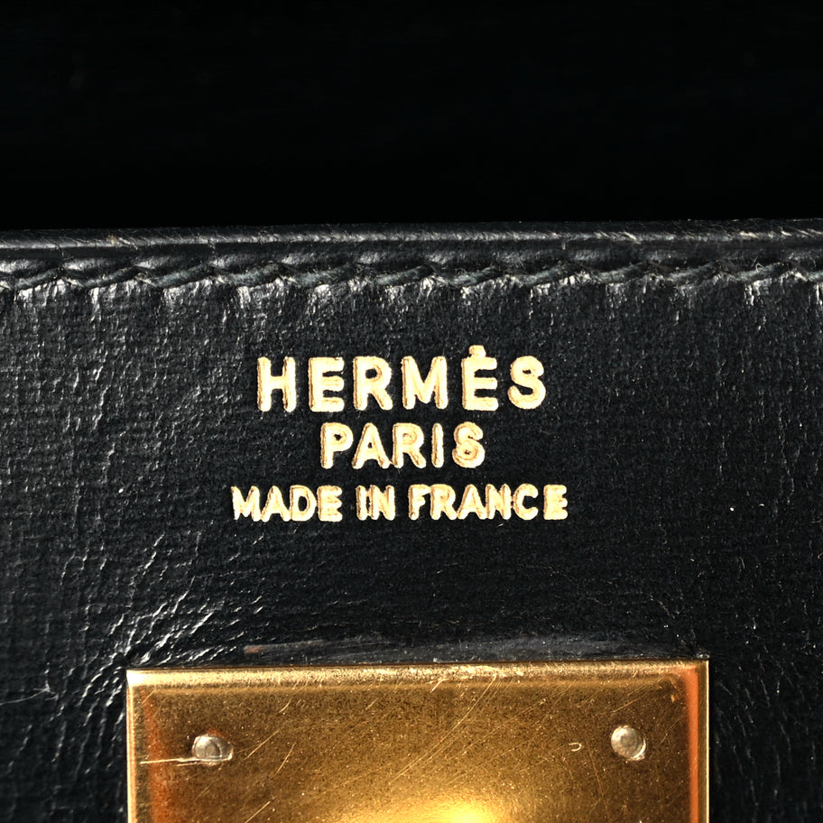 Hermes Box Kelly Sellier 32 Black Image 5