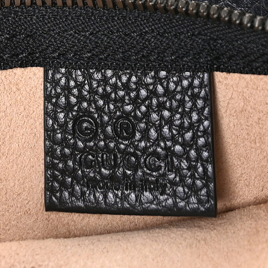 Gucci New Sakai Calfskin Lux Medium Dahlia Tote  Black Image 5