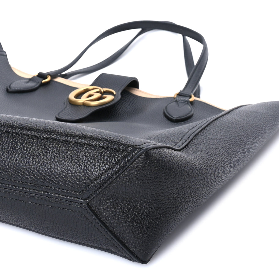 Gucci New Sakai Calfskin Lux Medium Dahlia Tote  Black Image 8