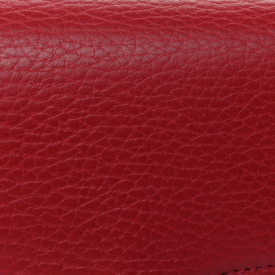 Gucci Dollar Calfskin Small Interlocking G Shoulder Bag Red Image 6
