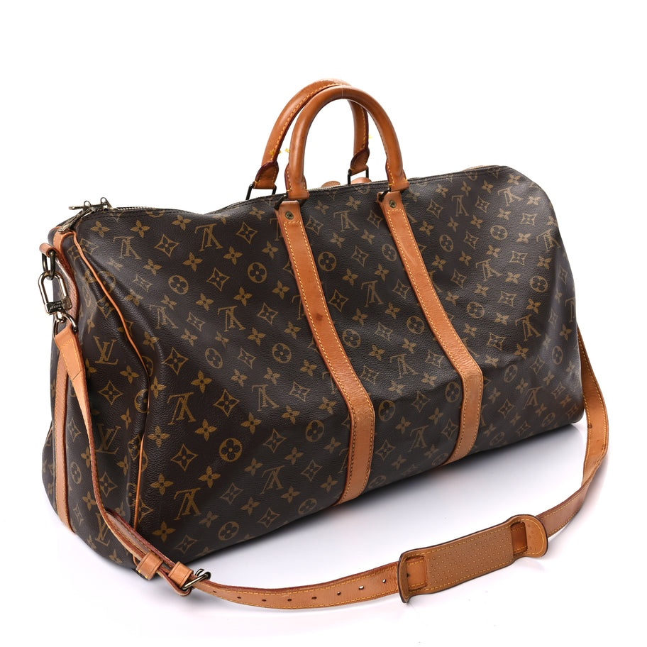 Louis Vuitton Monogram Keepall Bandouliere 55 Brown Image 2
