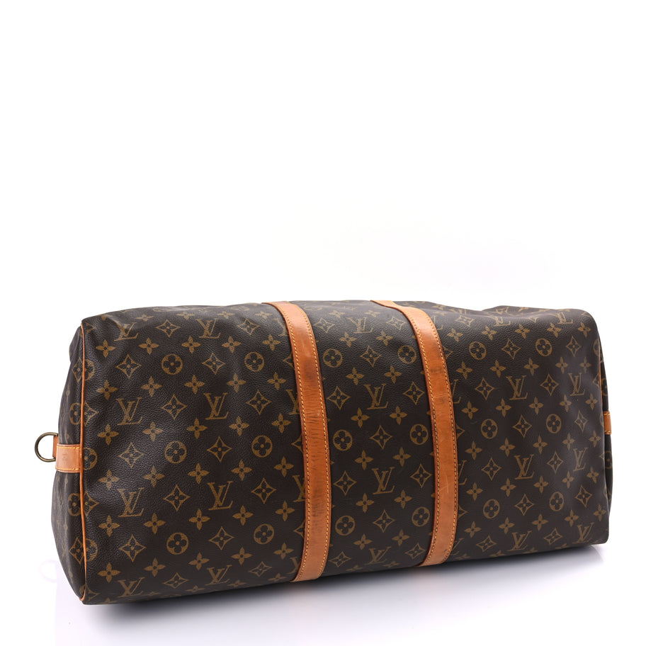 Louis Vuitton Monogram Keepall Bandouliere 55 Brown Image 3