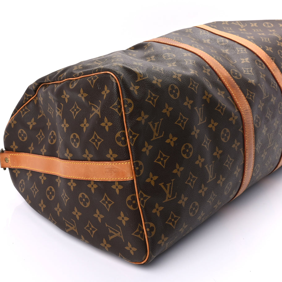 Louis Vuitton Monogram Keepall Bandouliere 55 Brown Image 7