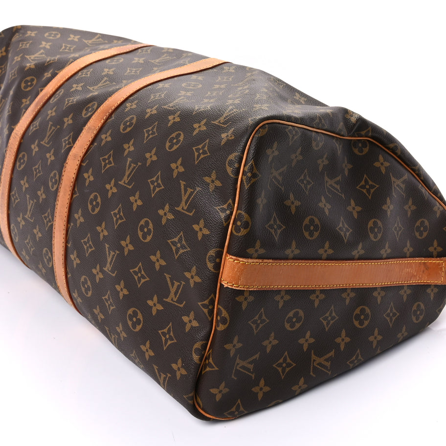 Louis Vuitton Monogram Keepall Bandouliere 55 Brown Image 8