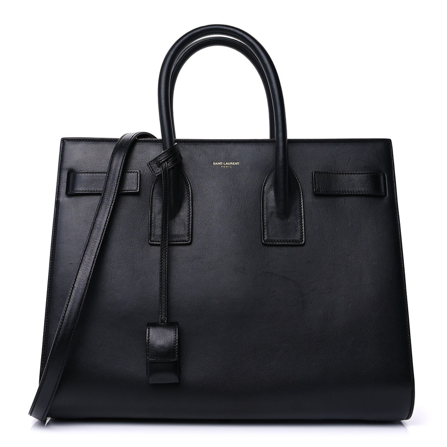 Saint Laurent Calfskin Small Sac De Jour Black Image 1