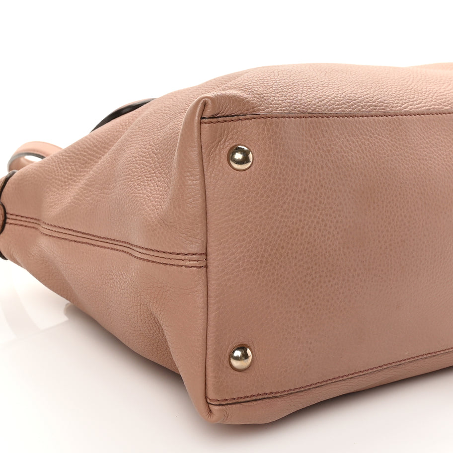 Gucci Cellarius Calfskin Small Soho Top Handle Satchel Pink Image 4