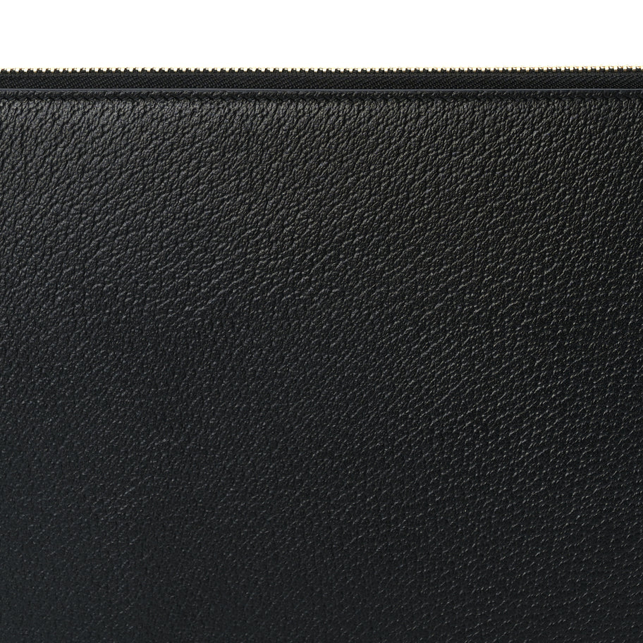 Gucci Calfskin Horsebit 1955 Wristlet Pouch  Black Image 7