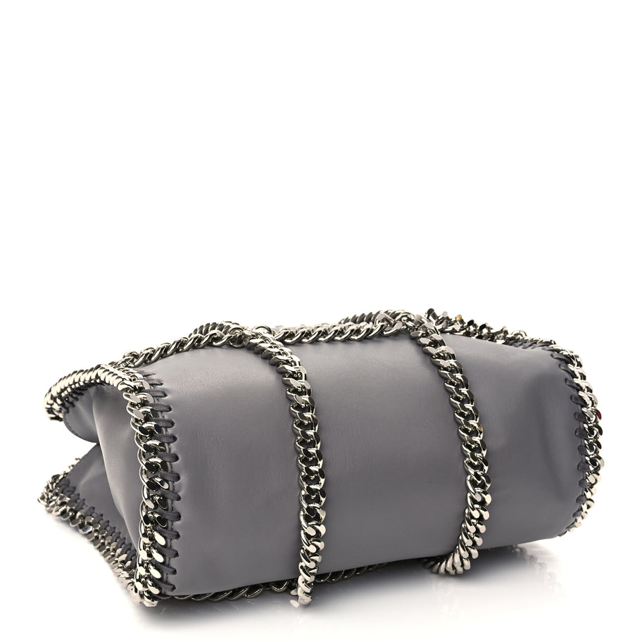 Stella McCartney Eco Alter Nappa Mini Falabella Chain Cage Tote Grey Image 3