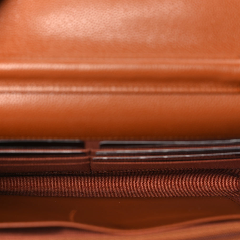 Chanel Caviar Quilted Wallet On Chain WOC Light Brown Image 4