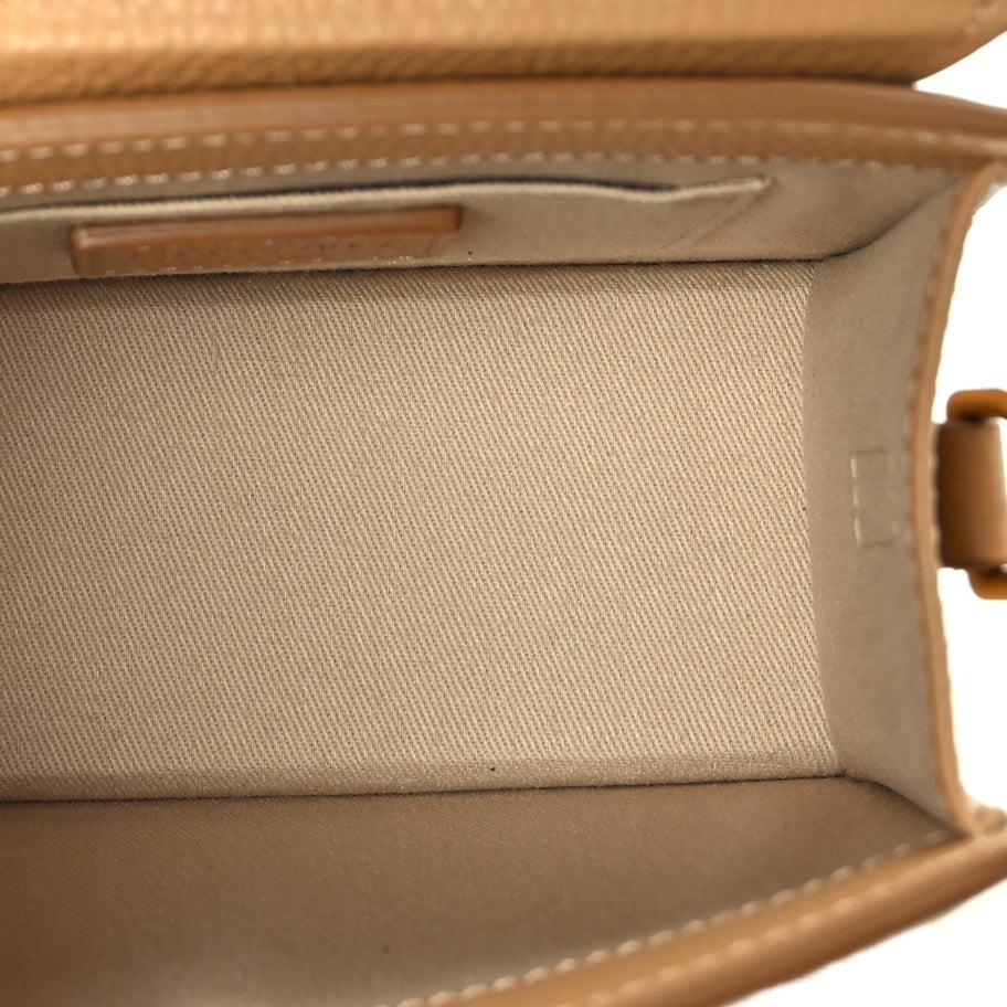 Jacquemus Grained Calfskin Le Chiquito Noeud  Camel Image 4