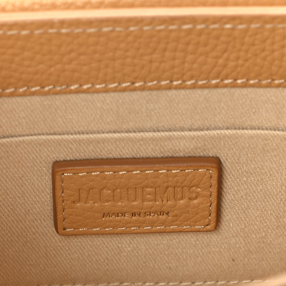 Jacquemus Grained Calfskin Le Chiquito Noeud  Camel Image 5