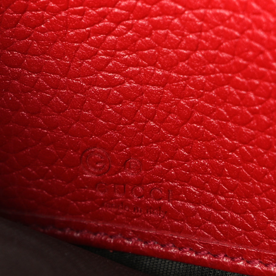 Gucci Pebbled Calfskin Soho Zip Around Wallet Red Image 6