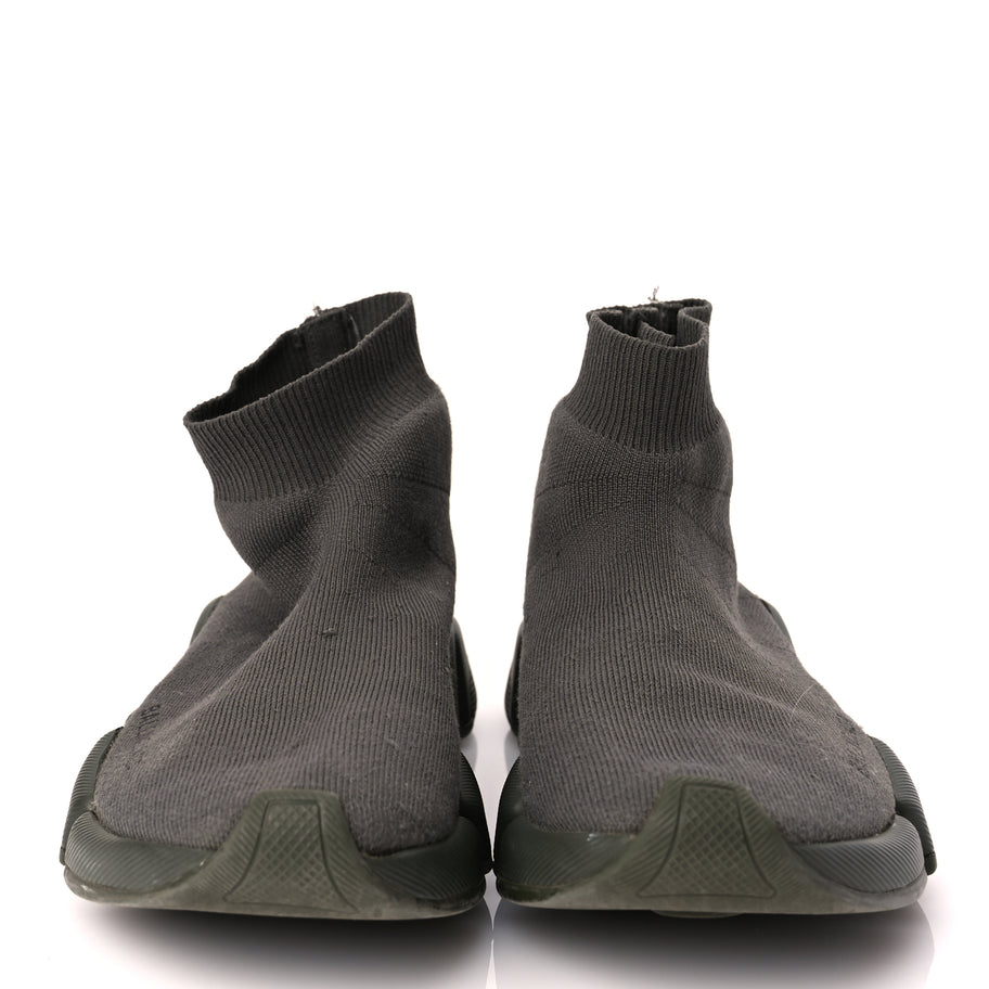 Balenciaga Technical 3D Recycled Knit Womens Speed 2.0 Sneakers 37 Monocolor Dark Kaki Image 3